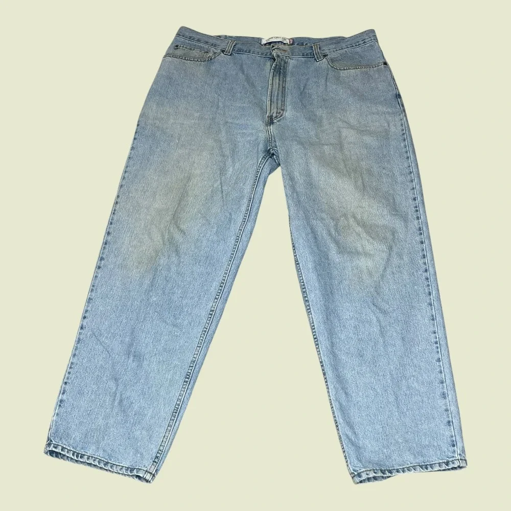 Vintage‎ Levis 560 Comfort Fit Jeans Mens 42x32 Light Wash Baggy Tapered Blue
